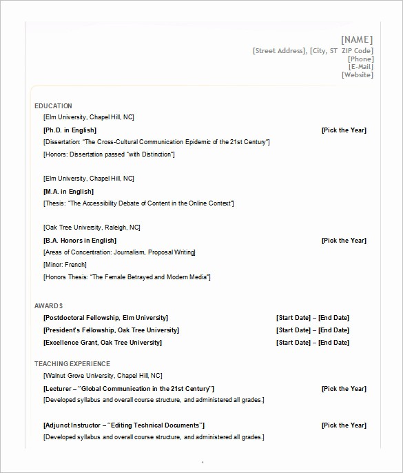 Microsoft Word Resume Templates 2007 Best Of 34 Microsoft Resume Templates Doc Pdf