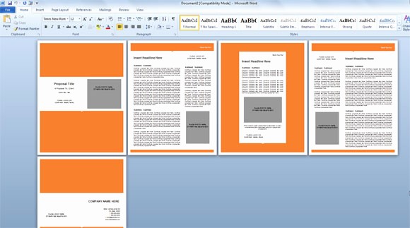Microsoft Word Sales Proposal Template Awesome Modern Proposal Template for Microsoft Word