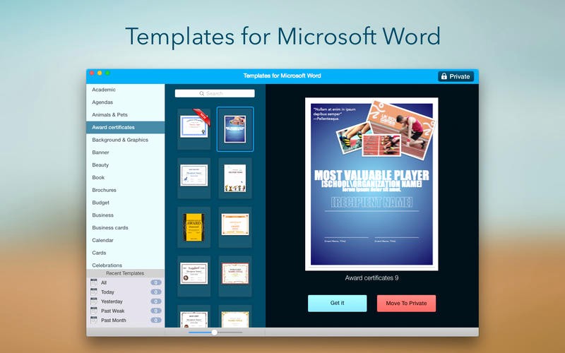 Microsoft Word Templates for Mac Inspirational Templates for Microsoft Word On the Mac App Store
