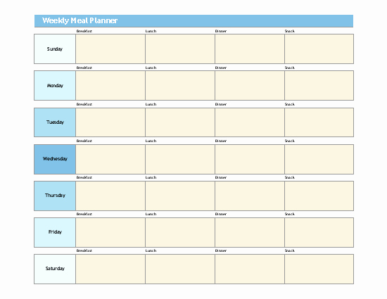Microsoft Word Weekly Calendar Template Awesome 7 Free Weekly Planner Templates Excel Pdf formats