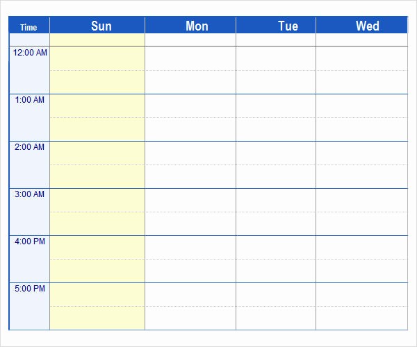 Microsoft Word Weekly Schedule Template Fresh 7 Weekend Scheduled Samples