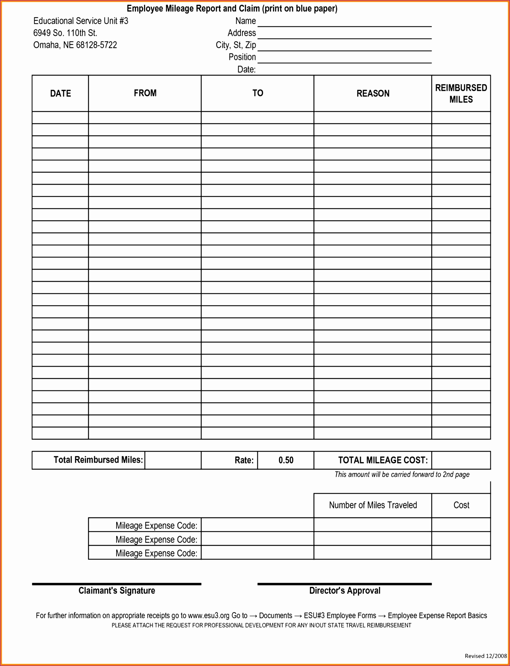 Mileage Expense form Template Free Inspirational 8 Travel Expense Report with Mileage Log Exceltemplates