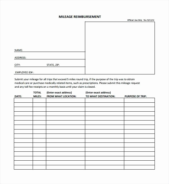 50 Mileage Expense Form Template Free