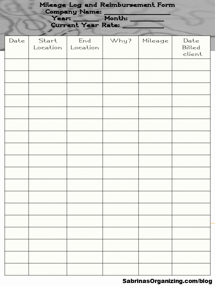 Mileage Log form for Taxes Elegant Easy Ways to Track Mileage for Your Small Business