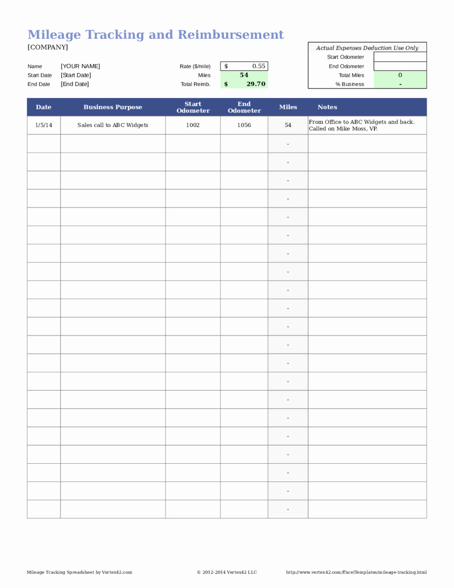 Mileage Log form for Taxes Luxury 2019 Mileage Log Fillable Printable Pdf &amp; forms