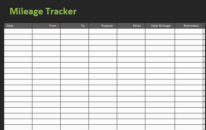 Mileage Log form for Taxes New Free Mileage Log Templates Word Excel Template Section