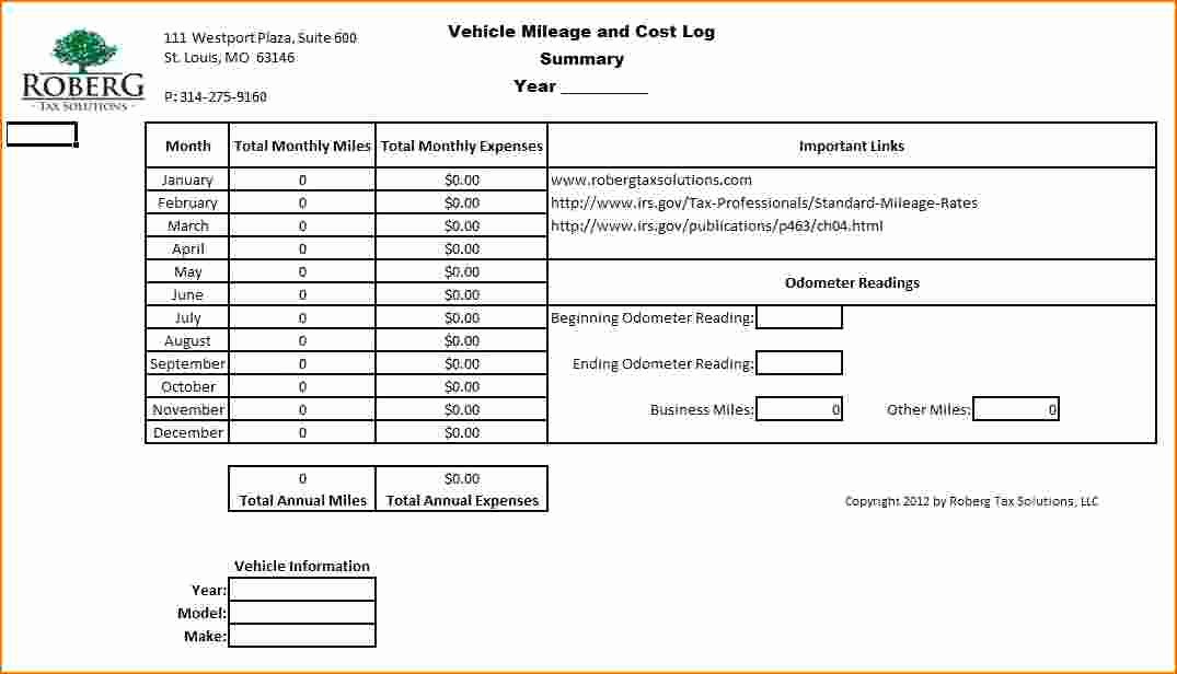 Mileage Log Sheet for Taxes Awesome 5 Mileage Log for Taxes