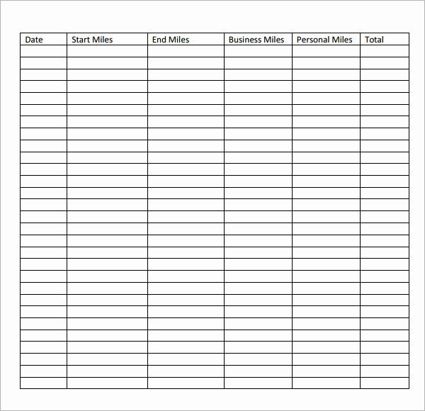 Mileage Log Sheet for Taxes Luxury 13 Sample Mileage Log Templates to Download