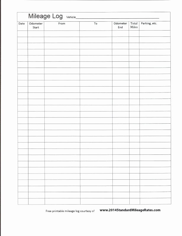 Mileage Log Sheet for Taxes Luxury Mileage Tracker Log Business tool Editable Printable