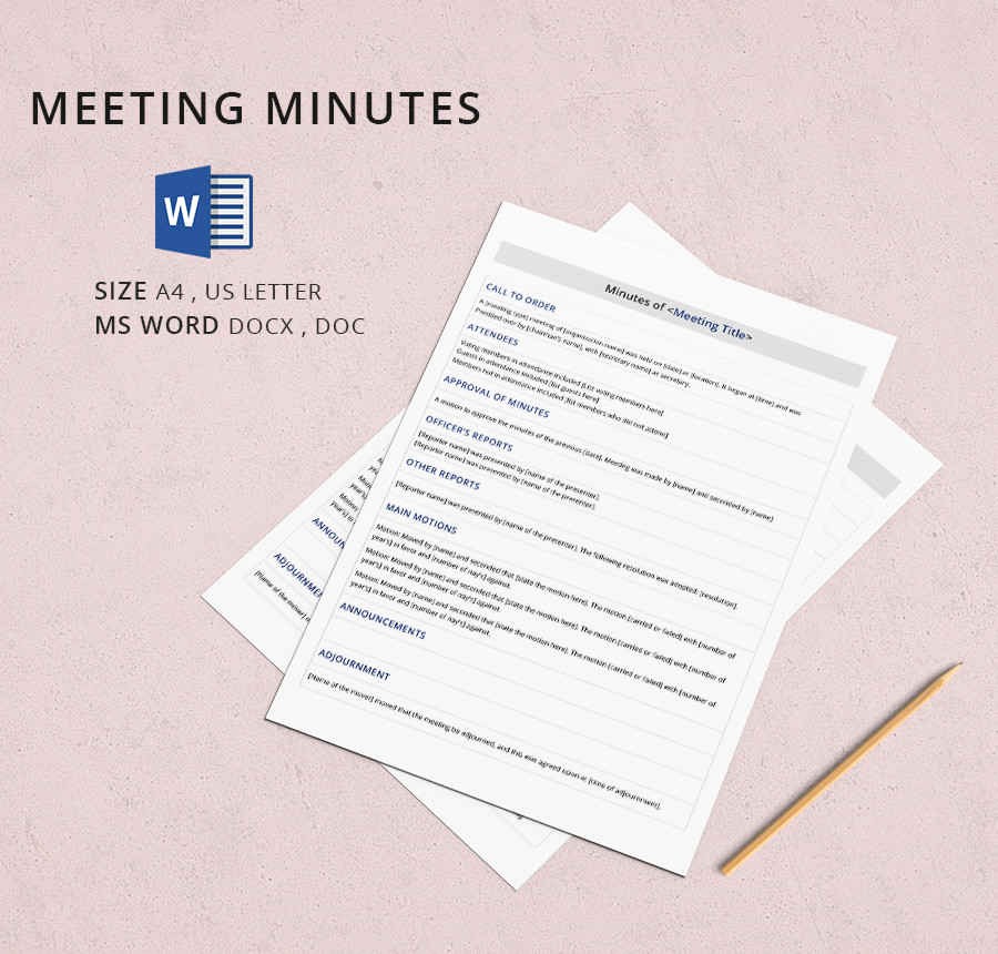 Minutes Of A Meeting Template Inspirational 19 Meeting Minutes Template Free Samples Examples