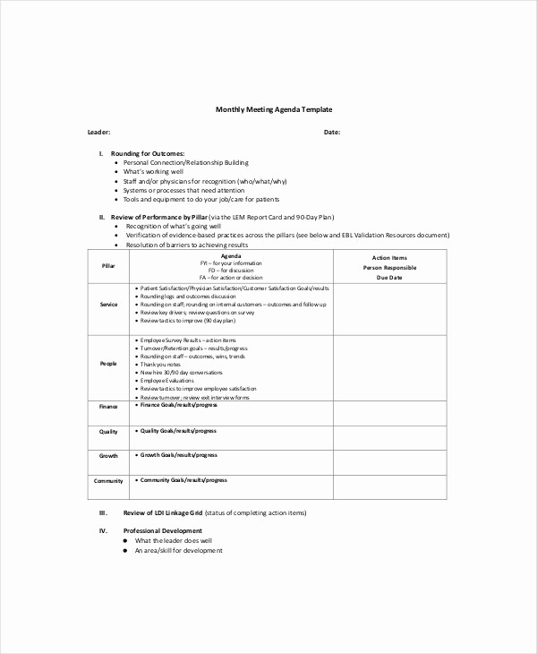 Minutes Of Meeting Report Sample Unique 10 Client Meeting Agenda Templates – Free Sample Example