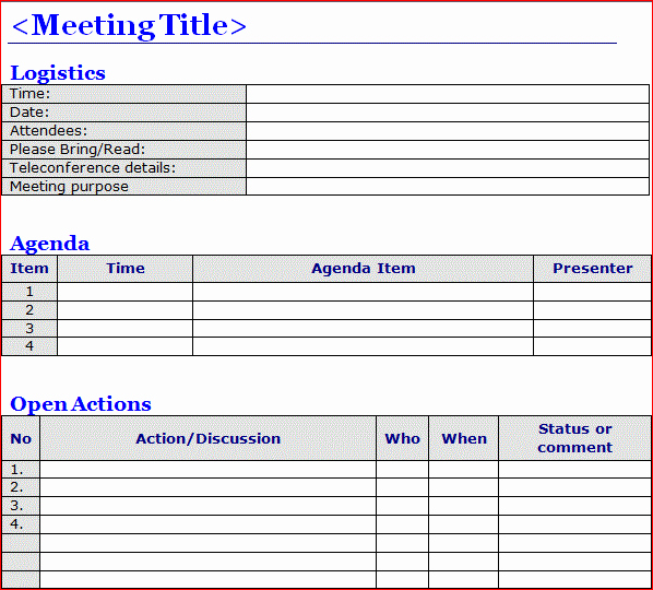 Minutes Of the Meeting Template Inspirational 6 Meeting Minutes Templates Excel Pdf formats