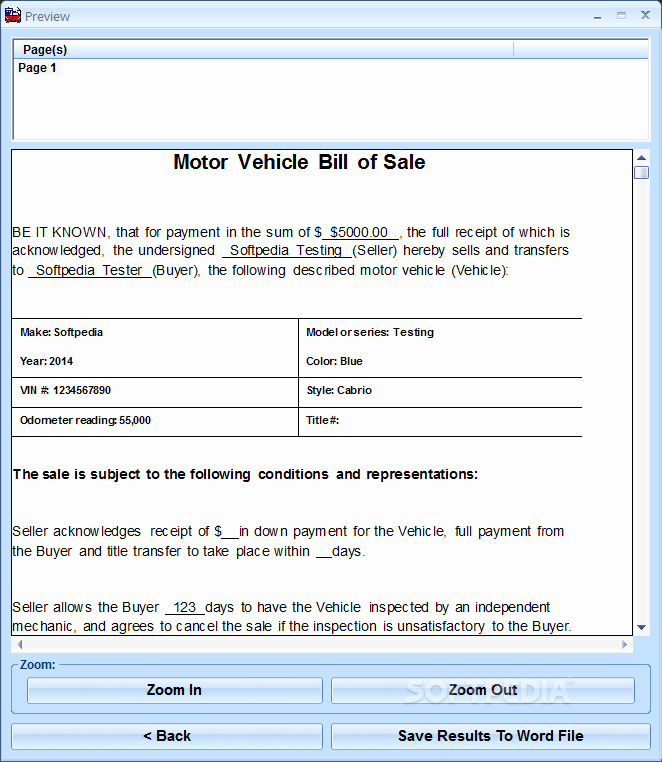 Mississippi Vehicle Bill Of Sale New Ms Word Bill Of Sale for Car Template software Download