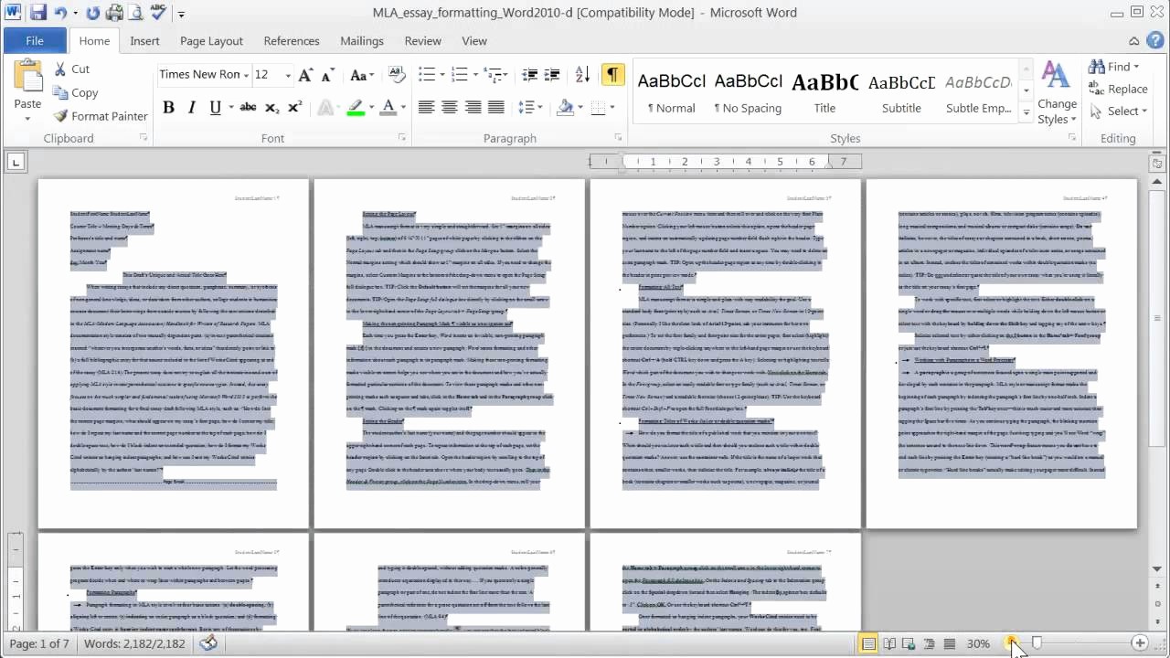 Mla format In Word 2010 Unique Mla Margins Font Face and Size Double Line Spacing In