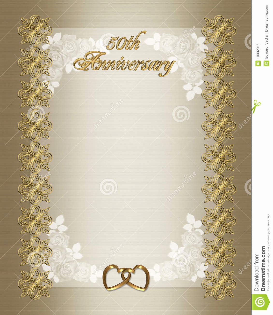 Moldes Para Convites De Aniversario Lovely 50th Molde Do Convite Do Aniversário De Casamento