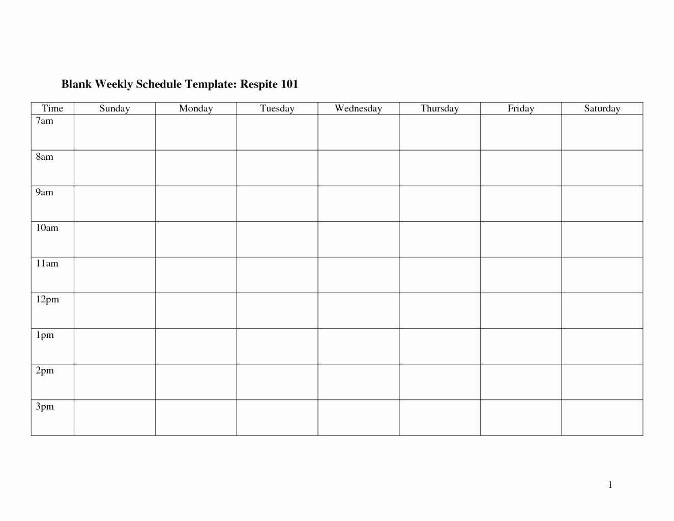 Monday Through Sunday Calendar Template Awesome Weekly Schedule Monday Through Friday