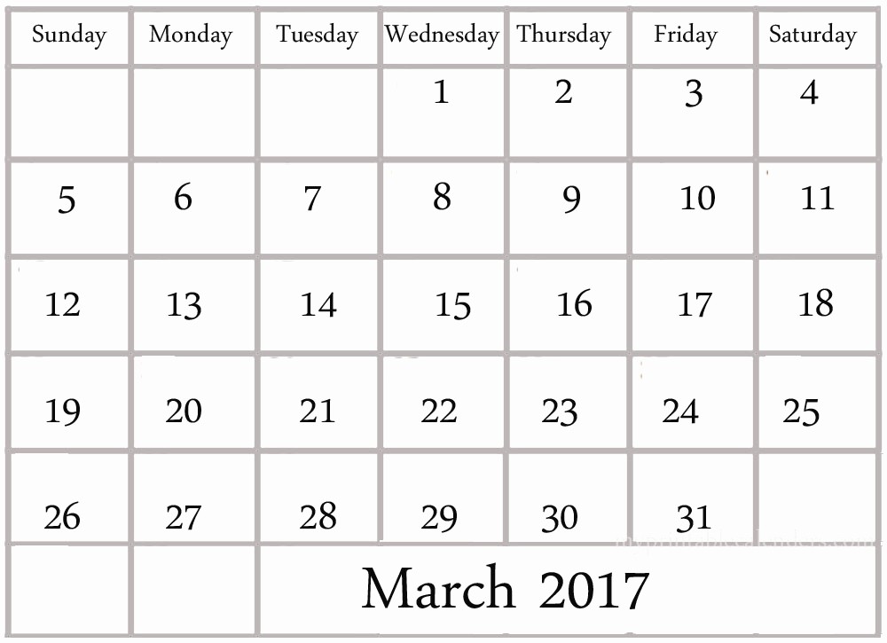 Monday to Sunday Calendar 2017 Awesome March 2017 Calendar Monday to Sunday Calendar and