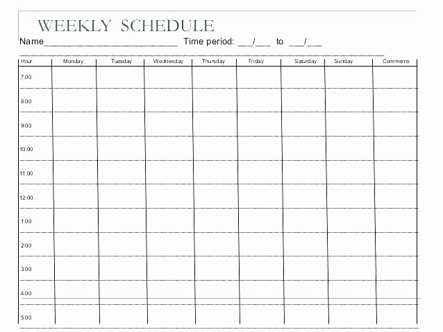 Monday to Sunday Calendar 2017 New Monday Thru Friday Calendar Template Free Week 9 Word