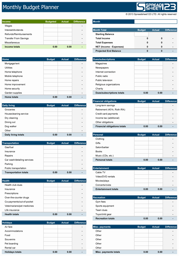 Monthly Bills Spreadsheet Template Excel Best Of Monthly Bud Planner