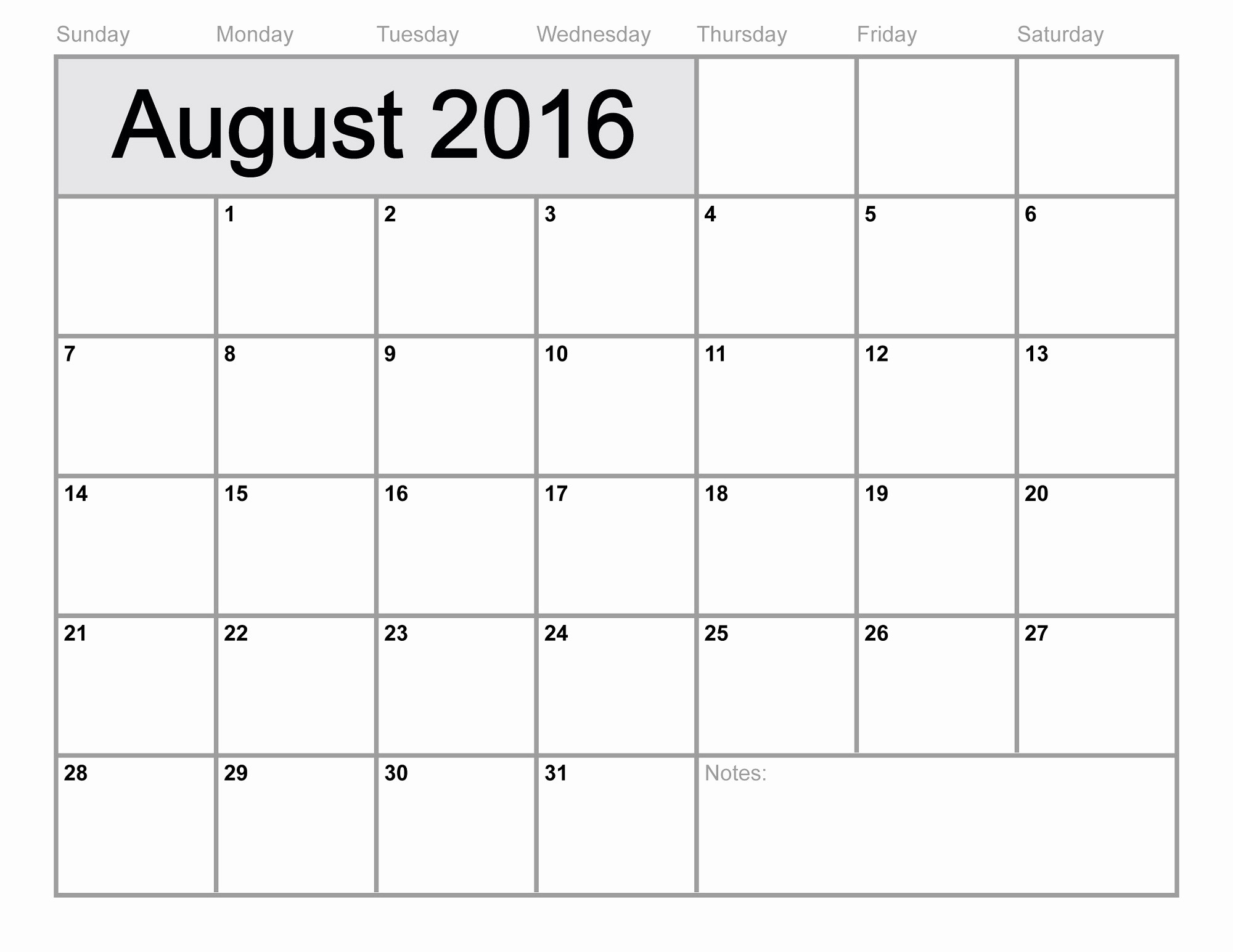 Monthly Calendar 2016 Printable Free Elegant 2016 Monthly Calendar Printable