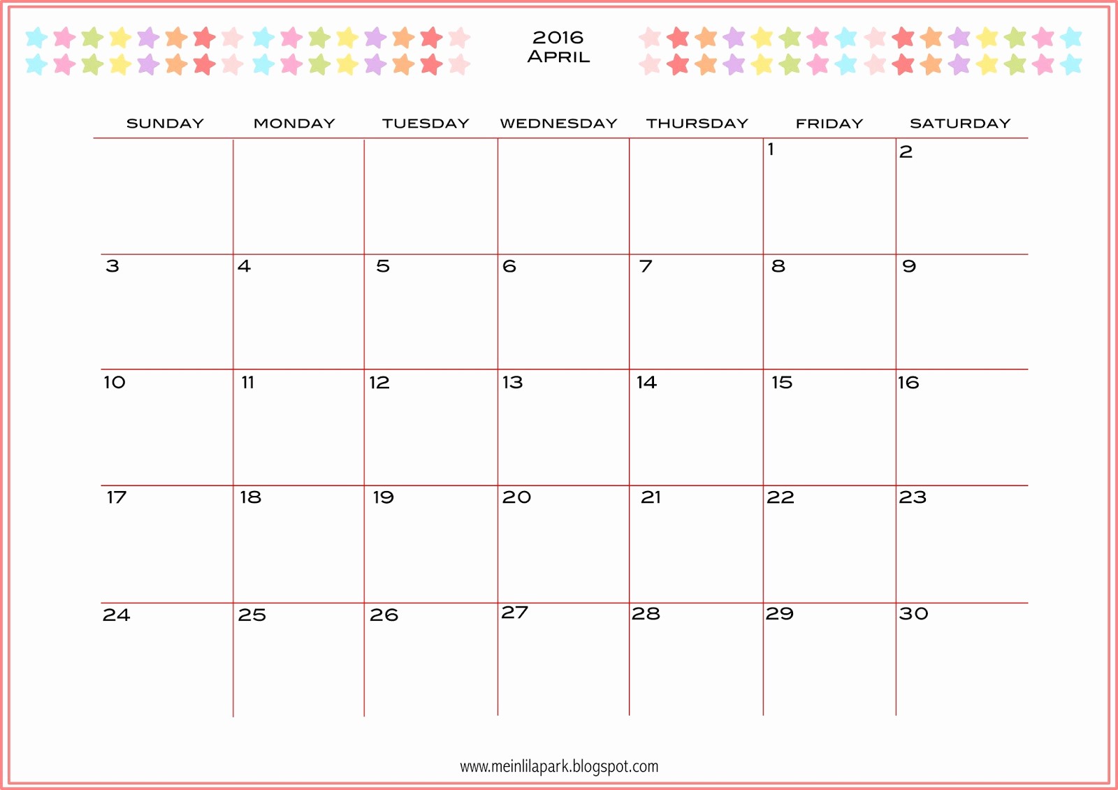 Monthly Calendar 2016 Printable Free Lovely Free Printable 2016 Planner Calendar Monthly Calendar