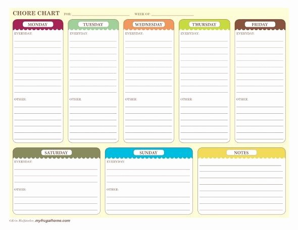 Monthly Chore Chart for Family Luxury Printable Chore Charts Imprimibles