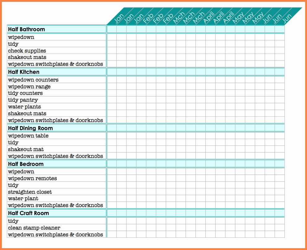 Monthly Chore Chart for Family New 22 Of Customizable Chore Chart Template