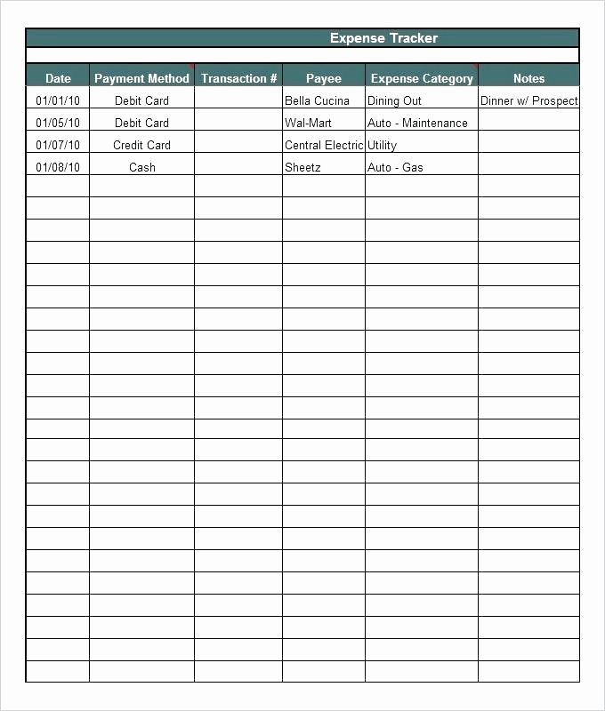 Monthly Expense Sheet Excel Template Unique Excel Business Expense Template In E and Bud In