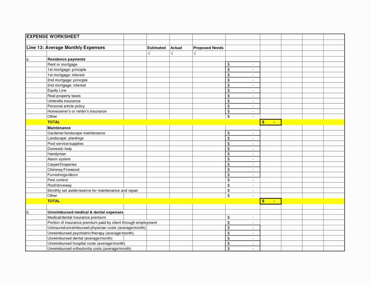 Monthly Expenses Spreadsheet Template Excel Unique Monthly Business Expense Template Expenses Spreadsheet