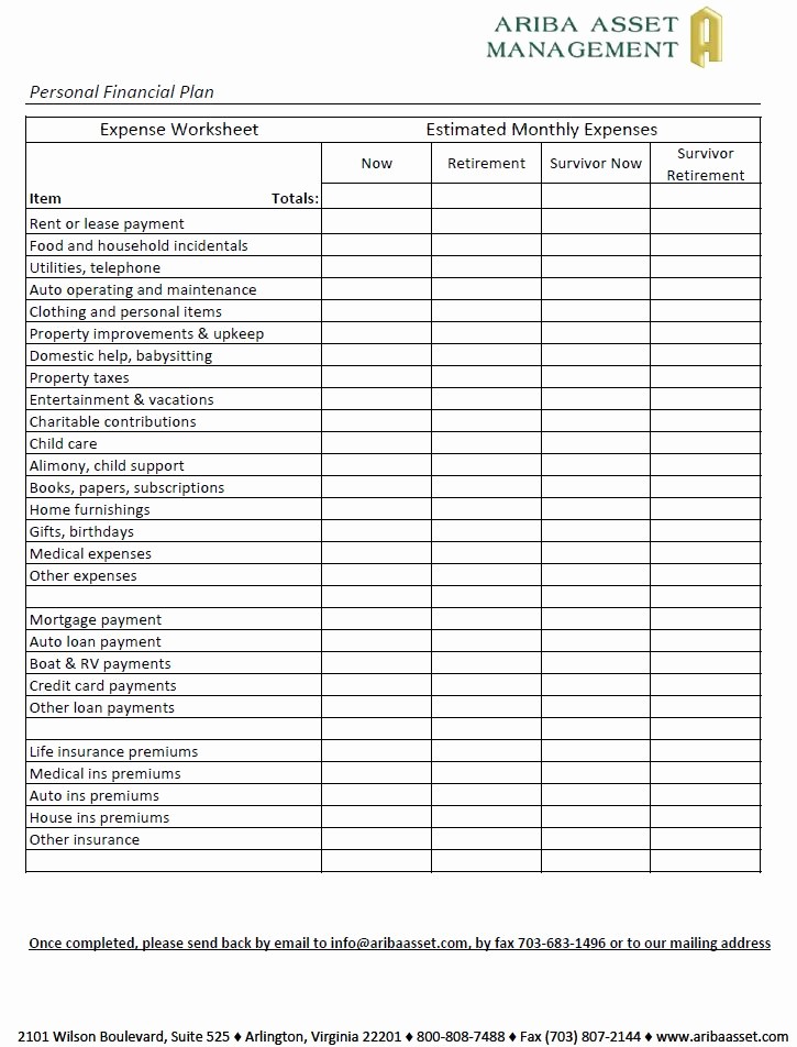 Monthly Income and Expense Worksheet Best Of Diversifyyourwealth S Blog