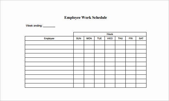Monthly On Call Schedule Template Luxury Employee Schedule Template 5 Free Word Excel Pdf