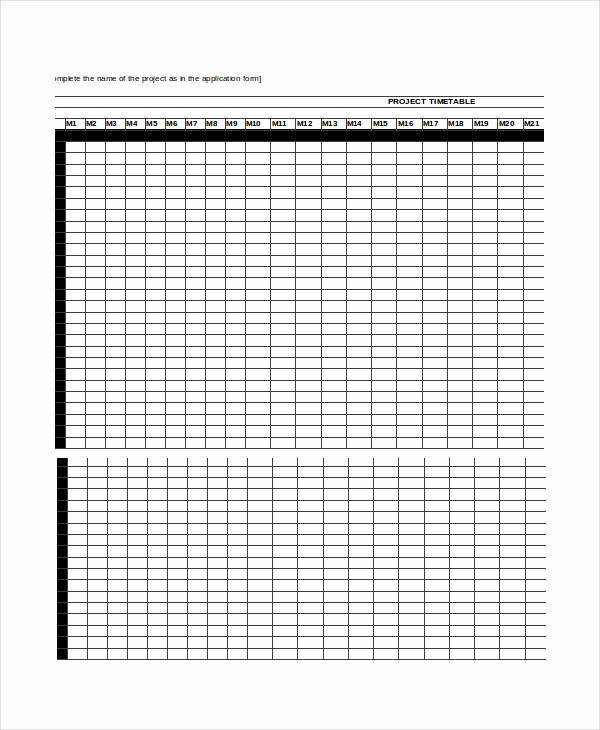 Monthly Project Timeline Template Excel Beautiful Excel Timeline Template 6 Free Excel Documents Download