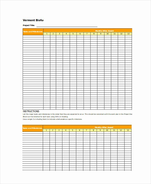 Monthly Project Timeline Template Excel Elegant Excel Timeline Template 6 Free Excel Documents Download