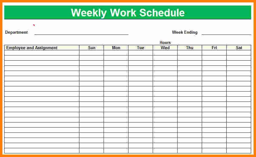 Monthly Work Schedule Template Excel Best Of 6 Monthly Employee Schedule Template Excel