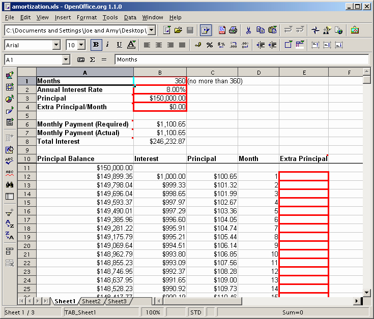 Mortgage Interest Amortization Schedule Excel Beautiful Untitled — Amortization Spreadsheet