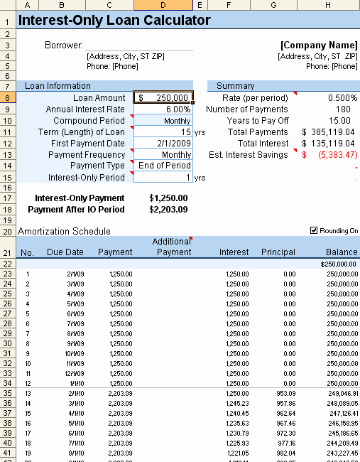 Mortgage Interest Amortization Schedule Excel Luxury Loan Amortization Schedule and Calculator