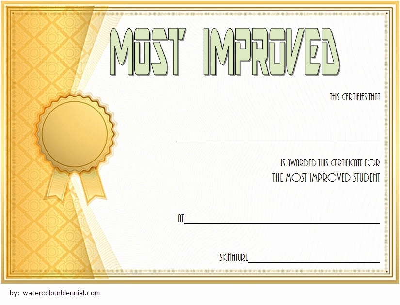Most Improved Student Award Wording Inspirational Most Improved Student Certificate 10 Template Ideas