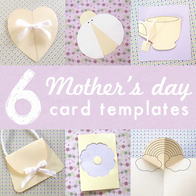 Mother Day Card Templates Free Beautiful 6 Printable Mothers Day Card Templates for Kids