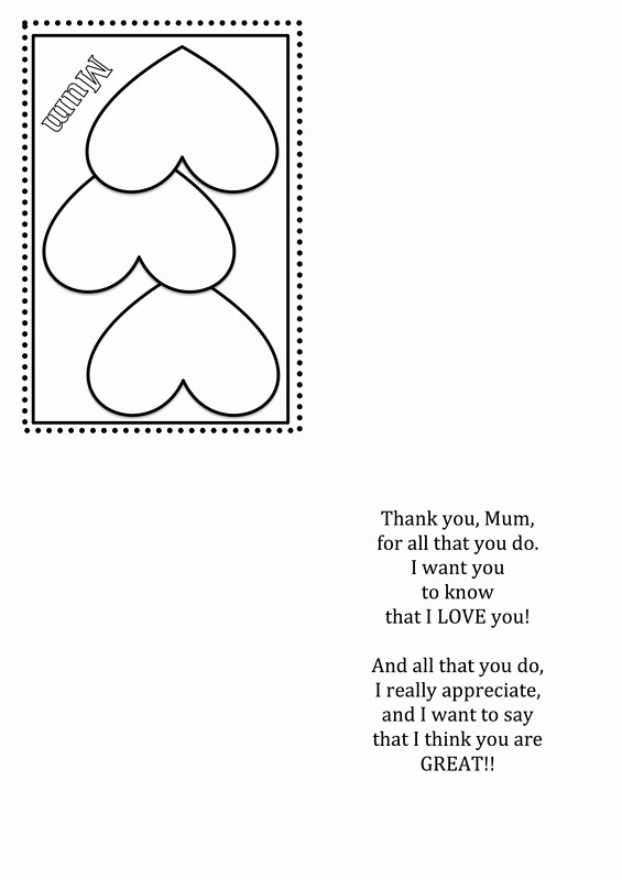 Mother Day Card Templates Free Unique Free Mother S Day Card Printable Templates