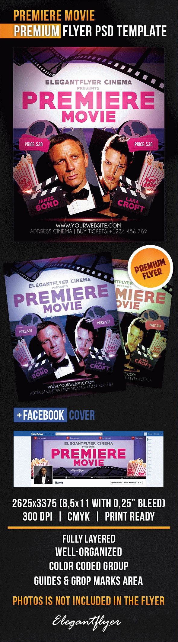 Movie Premiere Invitation Template Free Best Of Premiere Movie – Flyer Psd Template – by Elegantflyer