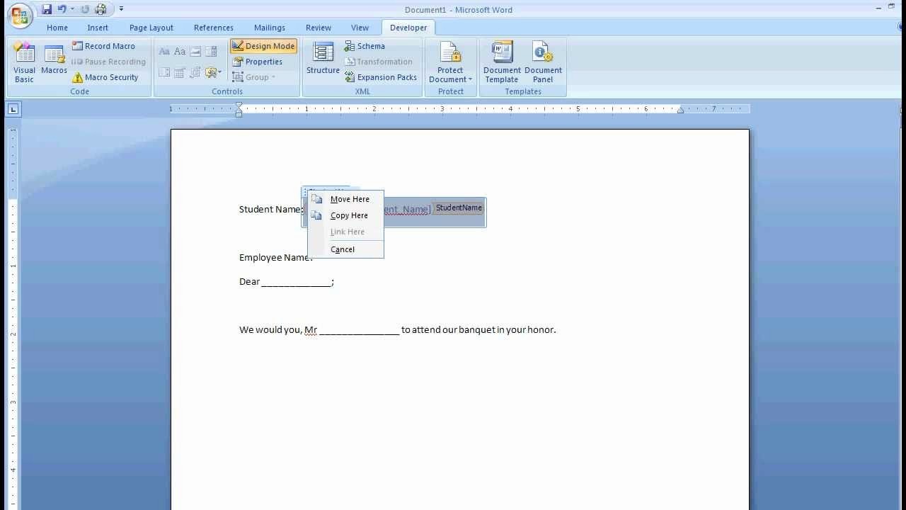 Ms Office Templates for Word Inspirational Ms Fice Word Template Fields 2003 or 2007