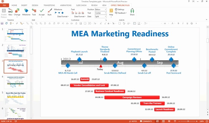 Ms Office Timeline Add On Fresh Editing A Gantt Chart In Powerpoint Using the Free Fice