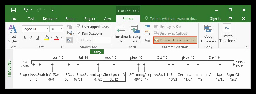 Ms Office Timeline Add On New Ms Project Timeline Tutorial Free Template Export to Ppt