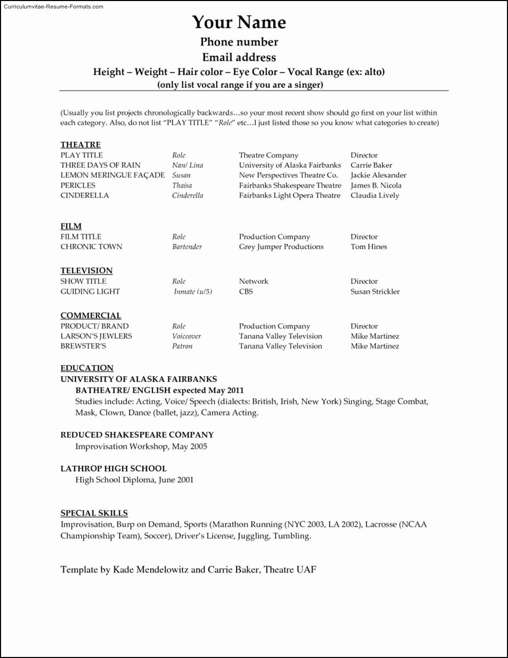 Ms Office Word Resume Templates Lovely Microsoft Word 2010 Resume Template Free Samples