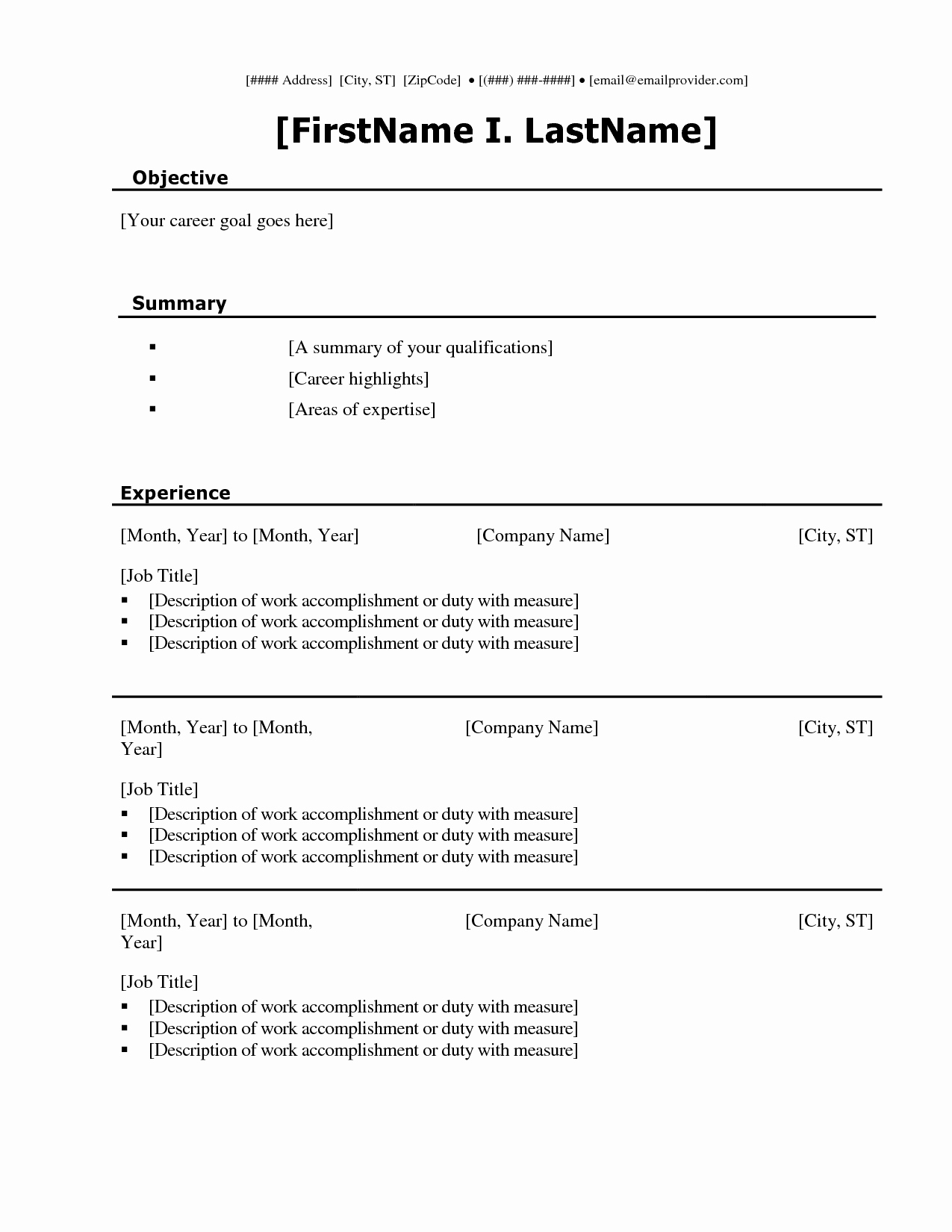 Ms Office Word Resume Templates New Microsoft Word Resume Templates