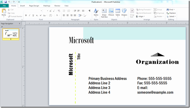 Ms Publisher Business Card Templates Best Of How to Make A Business Card with Microsoft Publisher