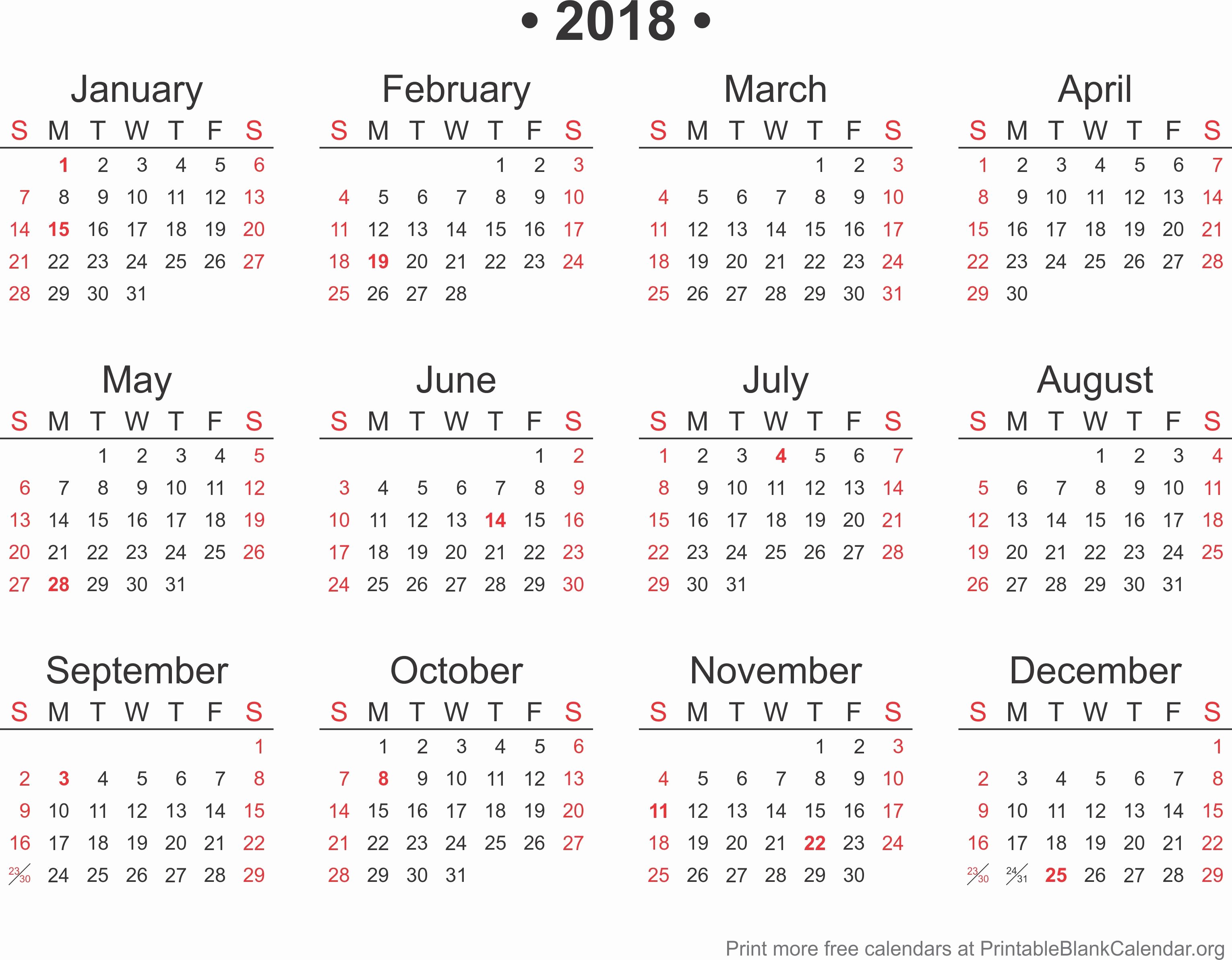 Ms Word Calendar Template 2018 Inspirational 2018 Calendar Word format Template