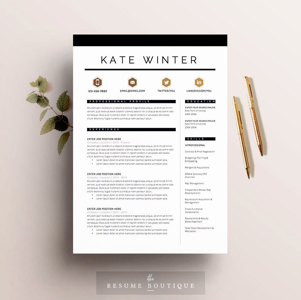 Ms Word Cover Letter Template Best Of Resume Template 4 Pages