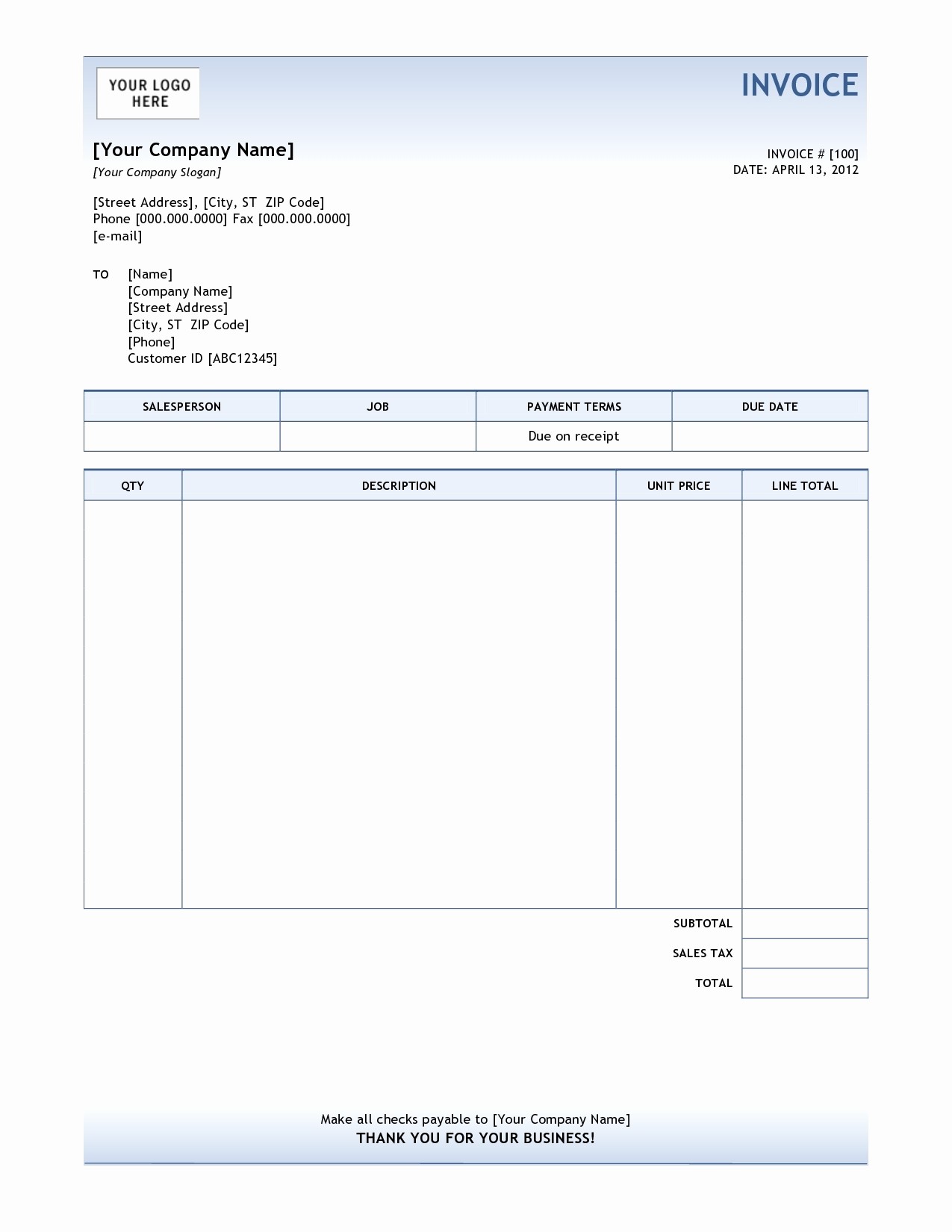 Ms Word Invoice Template Download New Free Invoice Template Mac Powerpoint Templates – Batayneh