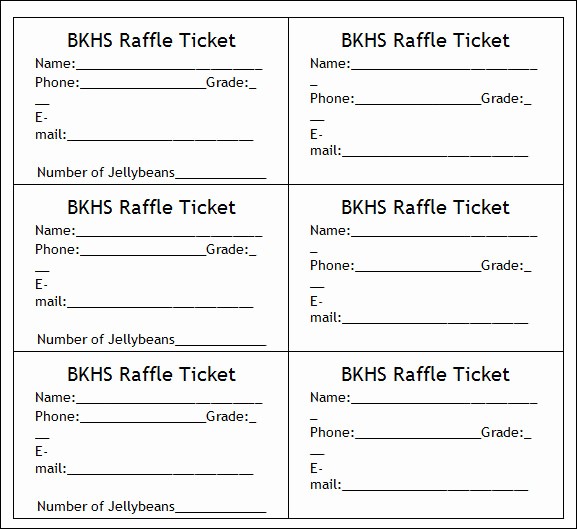 Ms Word Raffle Ticket Template Inspirational 30 Printable Ticket Templates to Download